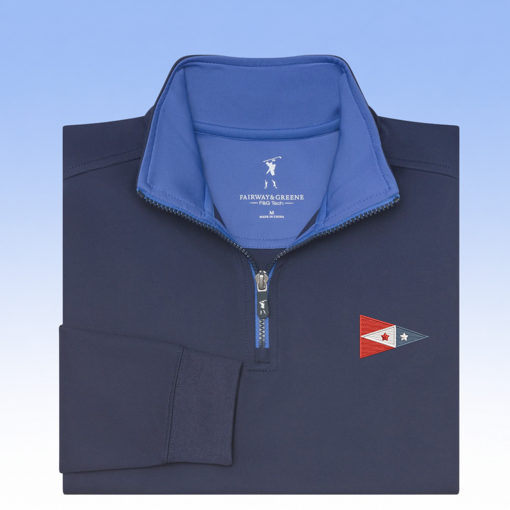FAIRWAY & GREENE BOYS CAVES 1/4 ZIP PULLOVER