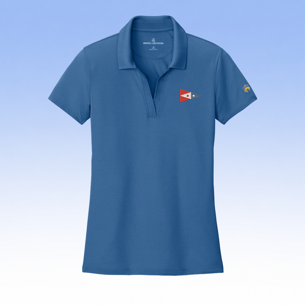 BROOKS BROTHERS WOMEN'S MESH PIQUE PERFORMANCE POLO
