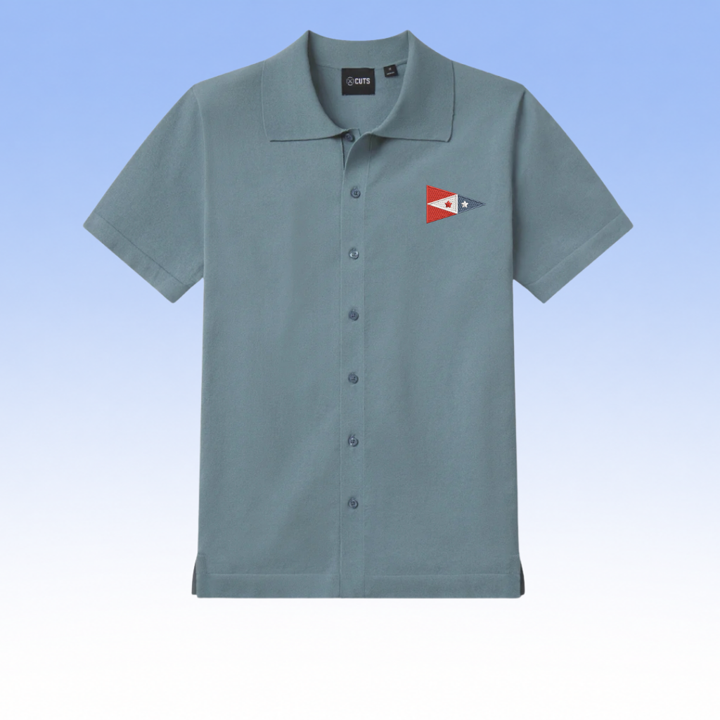 CUTS CLOTHING RIVIERA KNIT BUTTON UP