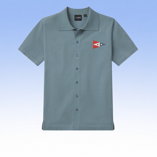 CUTS CLOTHING RIVIERA KNIT BUTTON UP