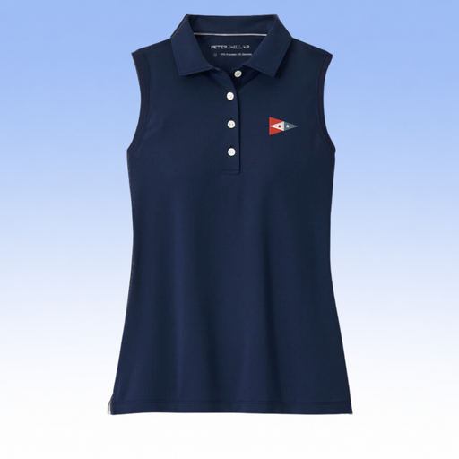 PETER MILLAR LADIES SPORT MESH SLEEVELESS BUTTON POLO